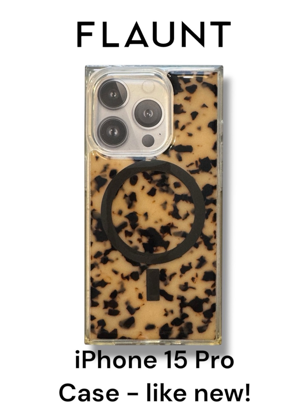 Flaunt iPhone 15 Pro Tortoiseshell Case